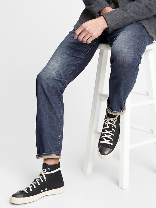 Athletic Taper Jeans in GapFlex sold by GAP product image thumbnail 4