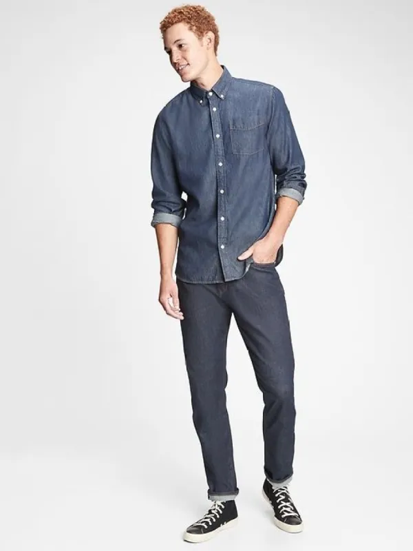 Athletic Taper Jeans in GapFlex sold by GAP