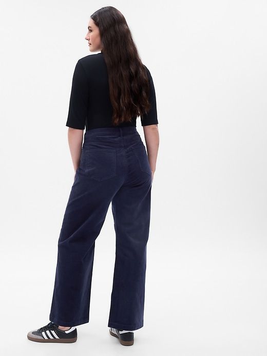 High Rise Corduroy Stride Wide-Leg Pants sold by GAP product image thumbnail 5