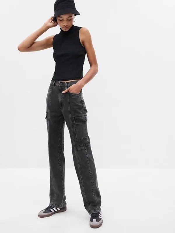 Mid Rise '90s Loose Cargo Jeans sold by GAP