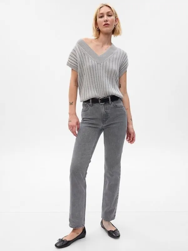 High Rise '90s Straight Jeans sold by GAP