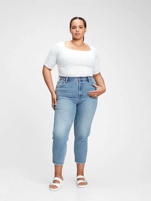 Modern Squareneck Elbow Sleeve T-Shirt sold by GAP product image thumbnail 5