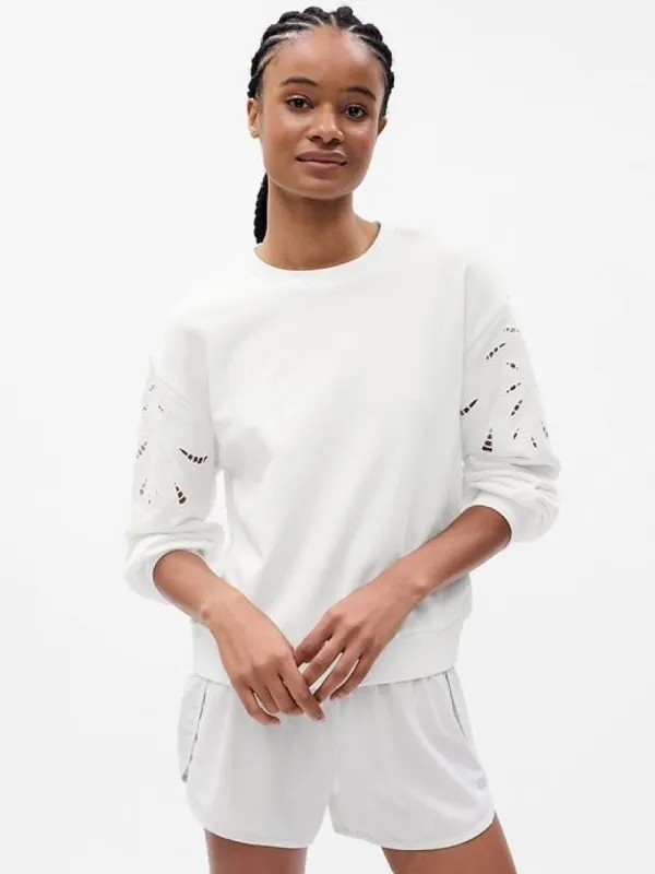 Vintage Soft Eyelet Sleeve Sweatshirt sold by GAP