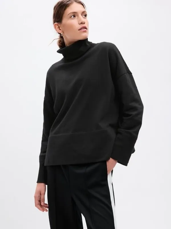 24/7 Split-Hem Vintage Soft Turtleneck Pullover sold by GAP