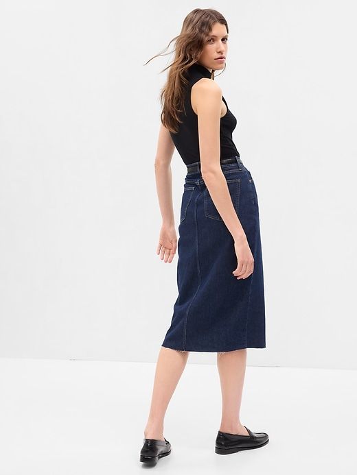 Denim Pencil Midi Skirt sold by GAP product image thumbnail 2