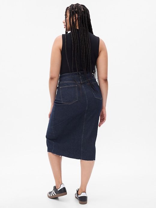 Denim Pencil Midi Skirt sold by GAP product image thumbnail 5