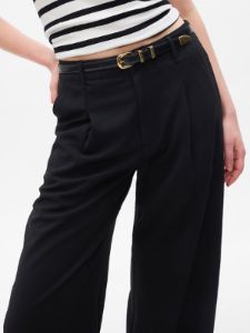 High Rise Pleated Wide-Leg Trousers sold by GAP