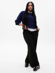 High Rise Pleated Wide-Leg Trousers sold by GAP
