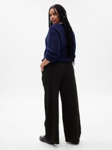 High Rise Pleated Wide-Leg Trousers sold by GAP