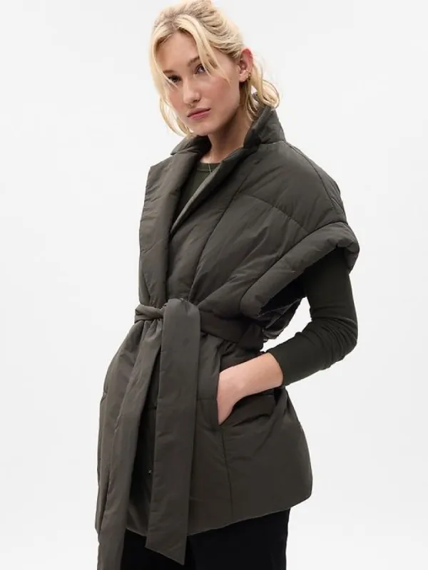 Duvet Wrap Puffer Vest sold by GAP