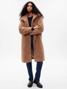 Long Sherpa Coat sold by GAP