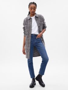 Long Wool Shirt Jacket sold by GAP
