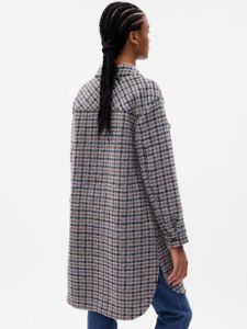Long Wool Shirt Jacket sold by GAP