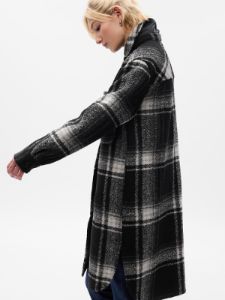 Long Wool Shirt Jacket sold by GAP