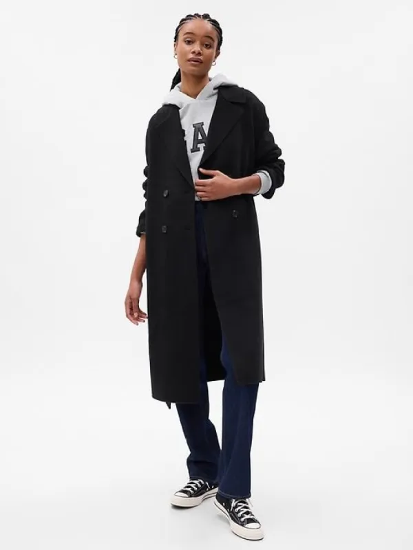 Relaxed Wool Wrap Coat sold by GAP