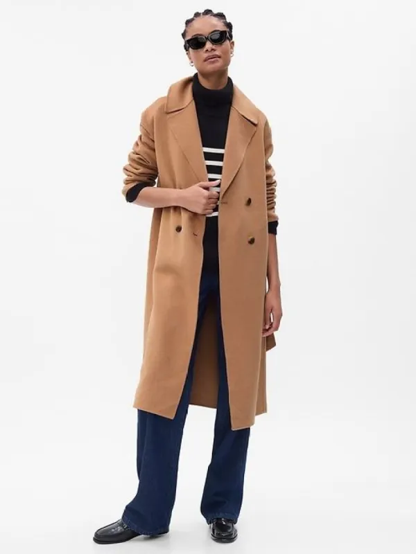Relaxed Wool Wrap Coat sold by GAP