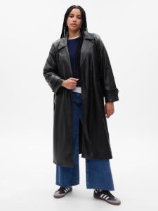 Vegan Leather Trench Coat sold by GAP