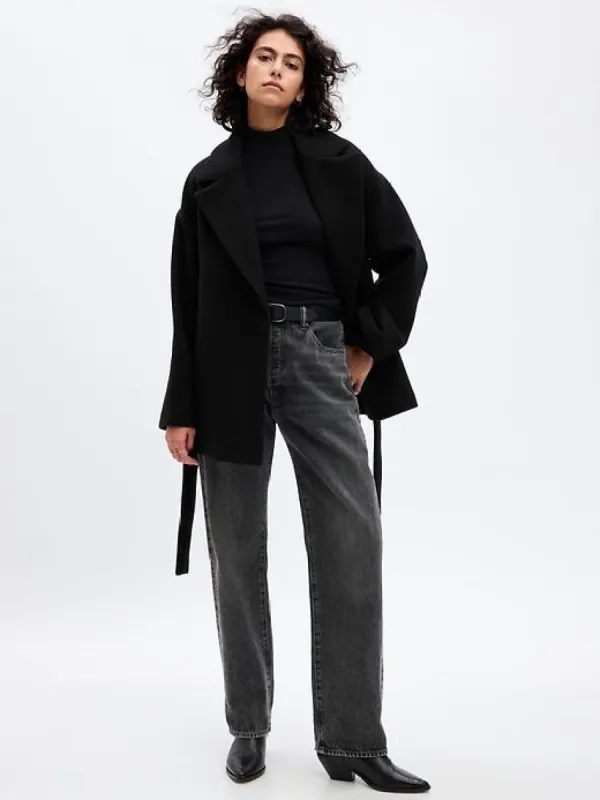 Wool Short Wrap Coat sold by GAP