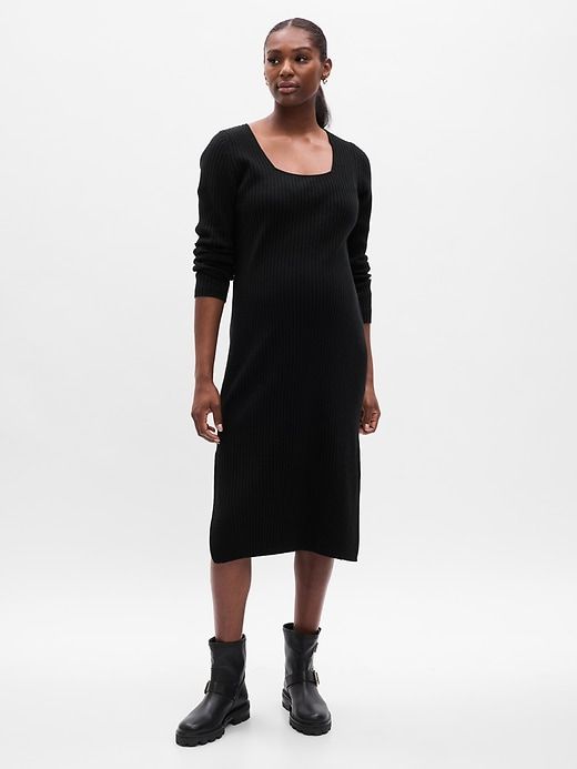 Maternity CashSoft Rib Midi Sweater Dress sold by GAP