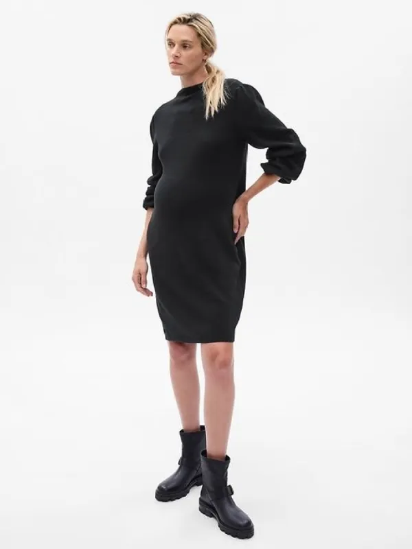 Maternity CashSoft Turtleneck Mini Sweater Dress sold by GAP