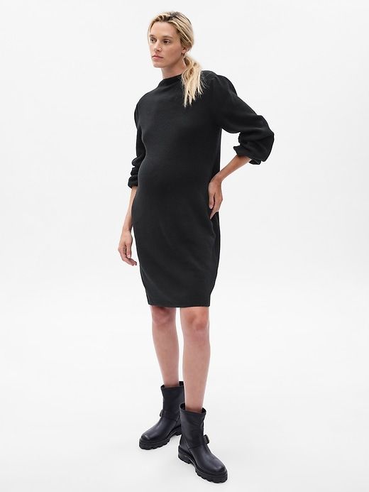 Maternity CashSoft Turtleneck Mini Sweater Dress sold by GAP