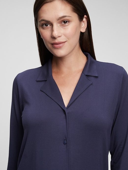 Maternity Modal PJ Shirt sold by GAP product image thumbnail 4