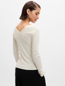 Mini Rib V-Neck T-Shirt sold by GAP