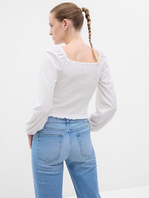 Smocked Cropped Top sold by GAP product image thumbnail 2