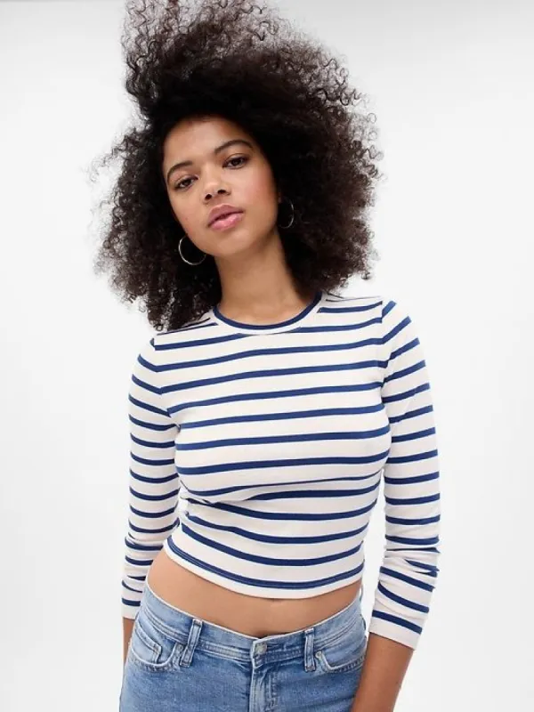 Cropped Rib T-Shirt sold by GAP