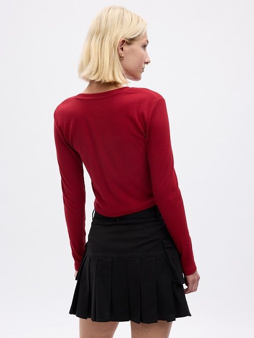 Cropped Rib T-Shirt sold by GAP product image thumbnail 2