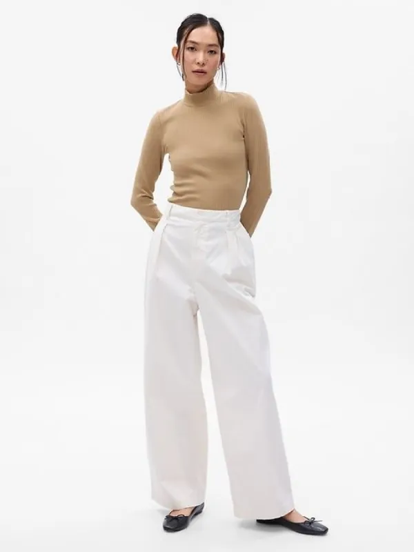 Modern Mockneck Cropped T-Shirt sold by GAP