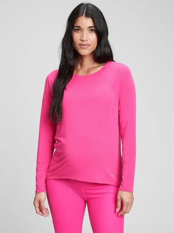 Maternity Breathe Long Sleeve T-Shirt sold by GAP