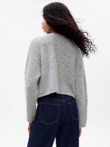 Boucle Cropped Sweater Jacket sold by GAP