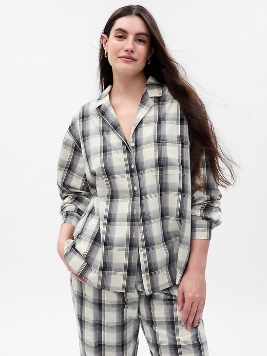 Poplin PJ Shirt sold by GAP product image thumbnail 4