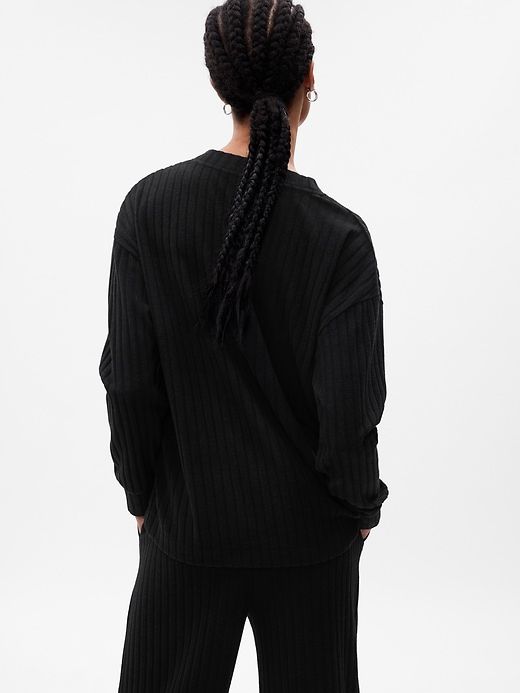 Cozy Rib PJ Cardigan sold by GAP product image thumbnail 3