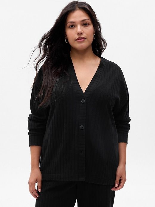 Cozy Rib PJ Cardigan sold by GAP product image thumbnail 5