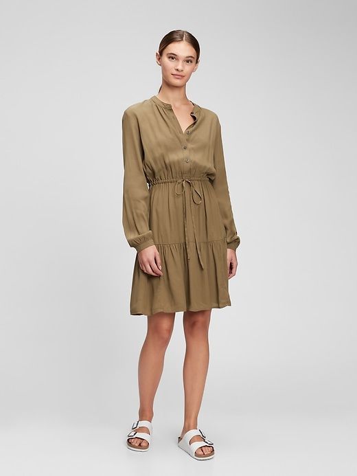 LENZING™ ECOVERO™ Tiered Mini Dress sold by GAP