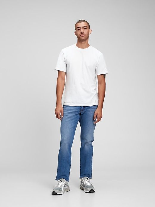 365TEMP Straight Performance Jeans in GapFlex sold by GAP