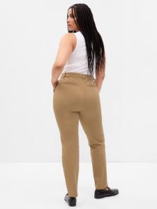 Mid Rise BiStretch Ankle-Zip Slim Pants sold by GAP