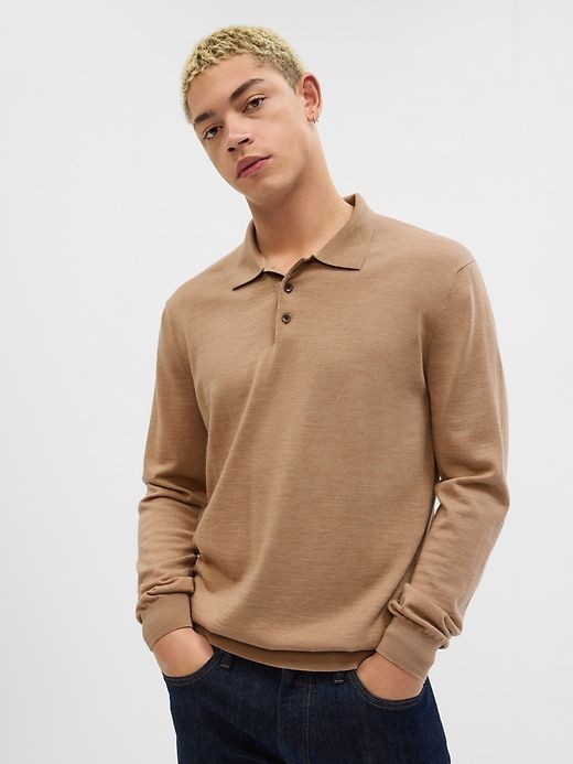 Merino Wool Polo Shirt sold by GAP