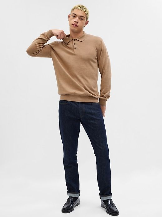 Merino Wool Polo Shirt sold by GAP product image thumbnail 2