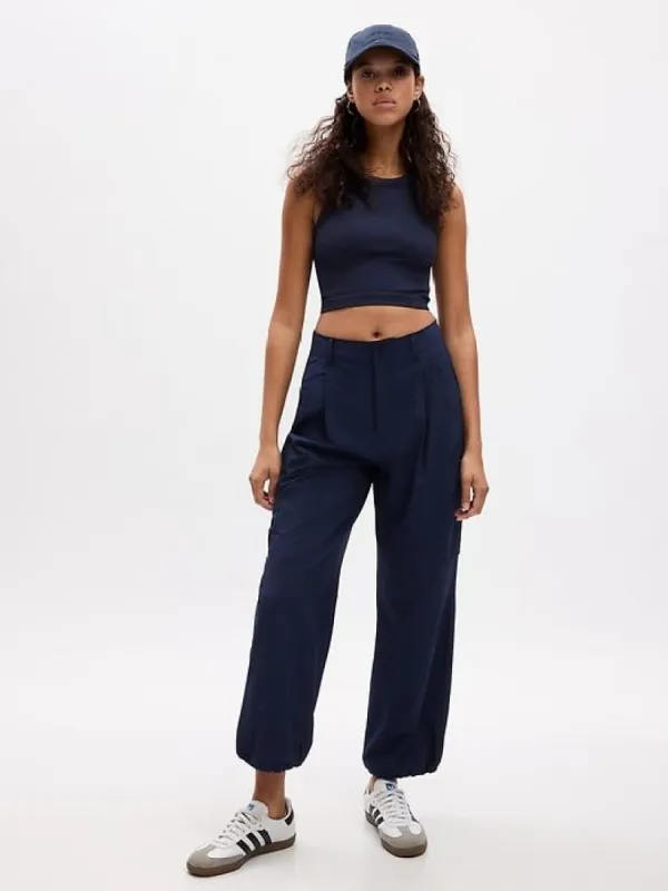 GapFit High Rise Ripstop Parachute Cargo Pants sold by GAP