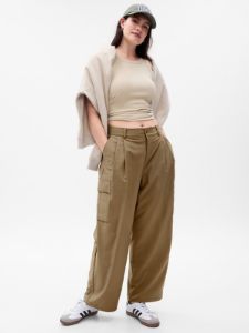 GapFit High Rise Ripstop Parachute Cargo Pants sold by GAP