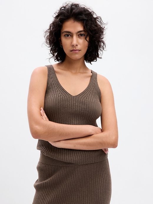 CashSoft Rib Tank Top sold by GAP