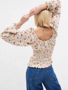 Smocked-Waist Top sold by GAP