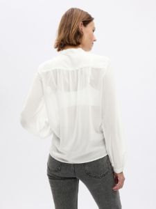 Sheer Tie-Neck Shirt sold by GAP