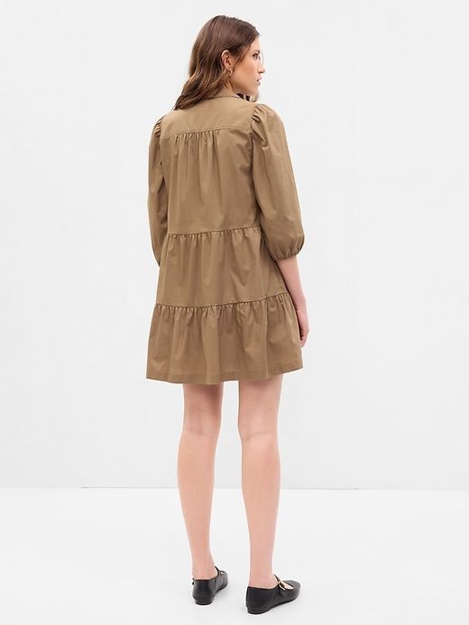 Tiered Mini Shirtdress sold by GAP product image thumbnail 2