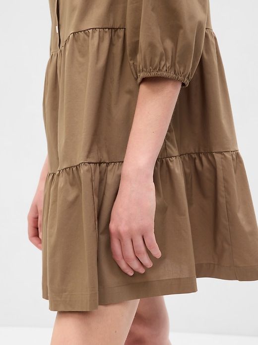 Tiered Mini Shirtdress sold by GAP product image thumbnail 3