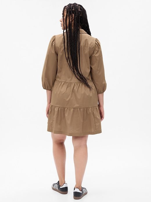 Tiered Mini Shirtdress sold by GAP product image thumbnail 5