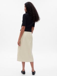 Vegan Leather Midi Skirt sold by GAP